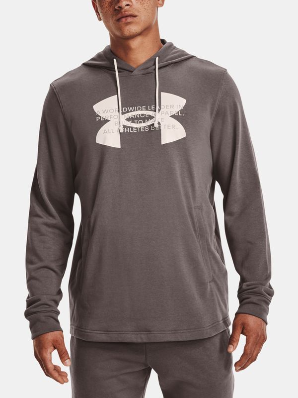 Under Armour Under Armour Sweatshirt UA Rival Terry Logo Hoodie-BRN - Mens