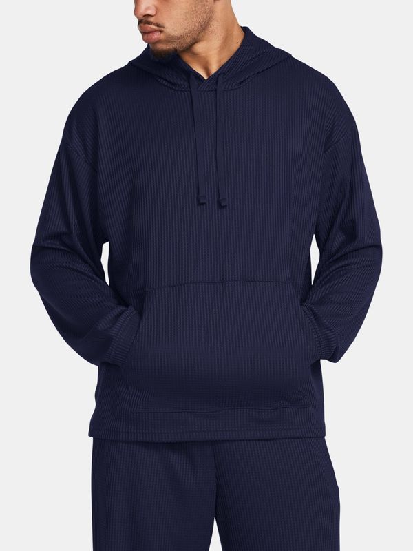 Under Armour Under Armour Sweatshirt UA Rival Waffle Hoodie-BLU - Men