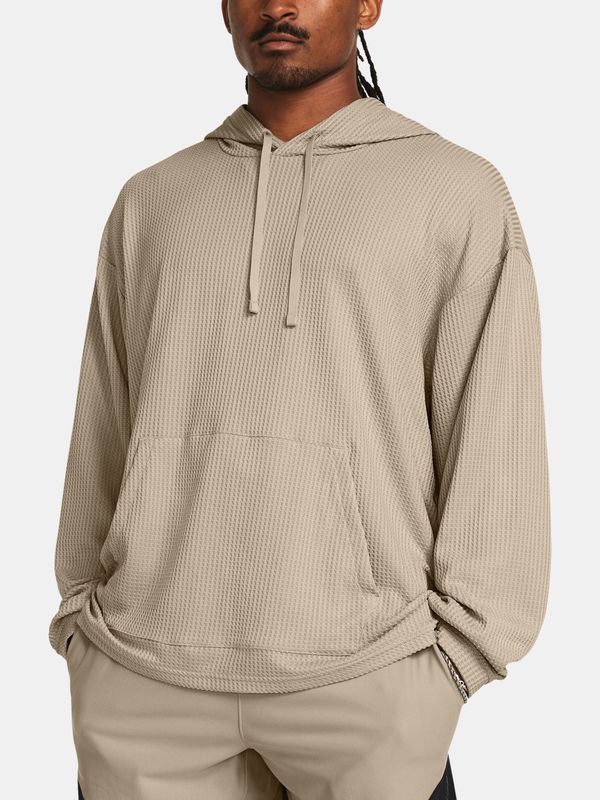 Under Armour Under Armour Sweatshirt UA Rival Waffle Hoodie-BRN - Mens