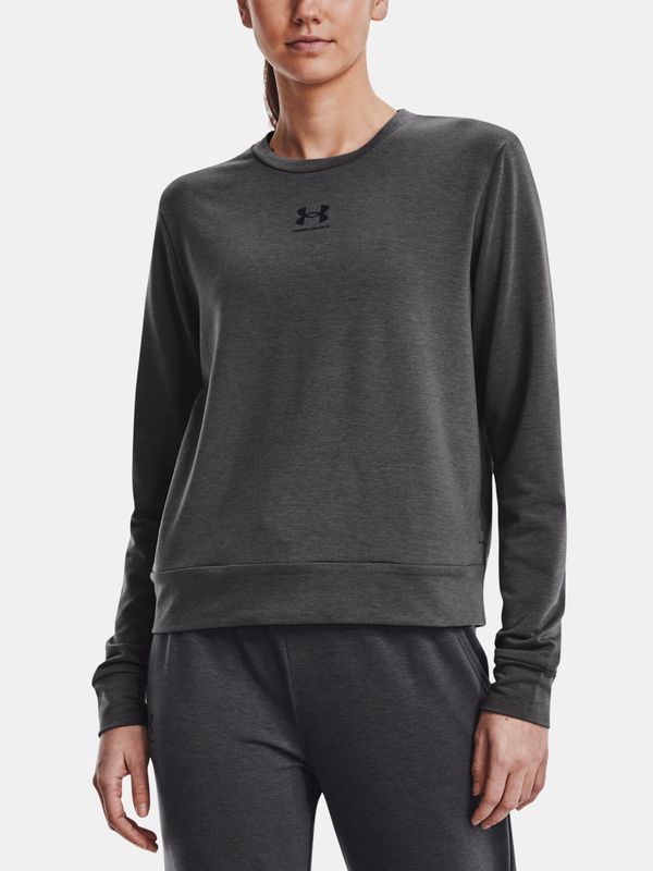 Under Armour Under Armour T-Shirt Rival Terry Crew-GRY - Women