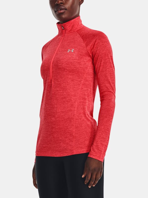 Under Armour Under Armour T-Shirt Tech 1/2 Zipper - Twist-RED - Women