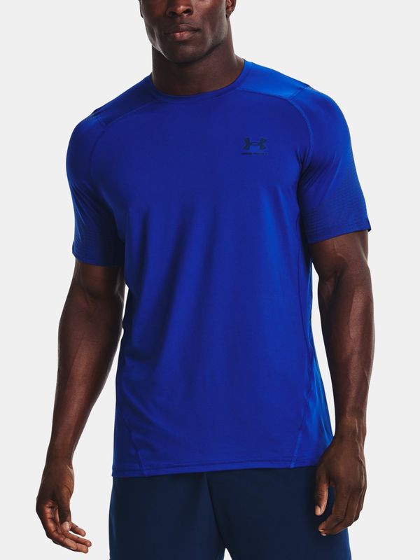 Under Armour Under Armour T-Shirt UA HG Armour Fitted Nvlty SS-BLU - Mens