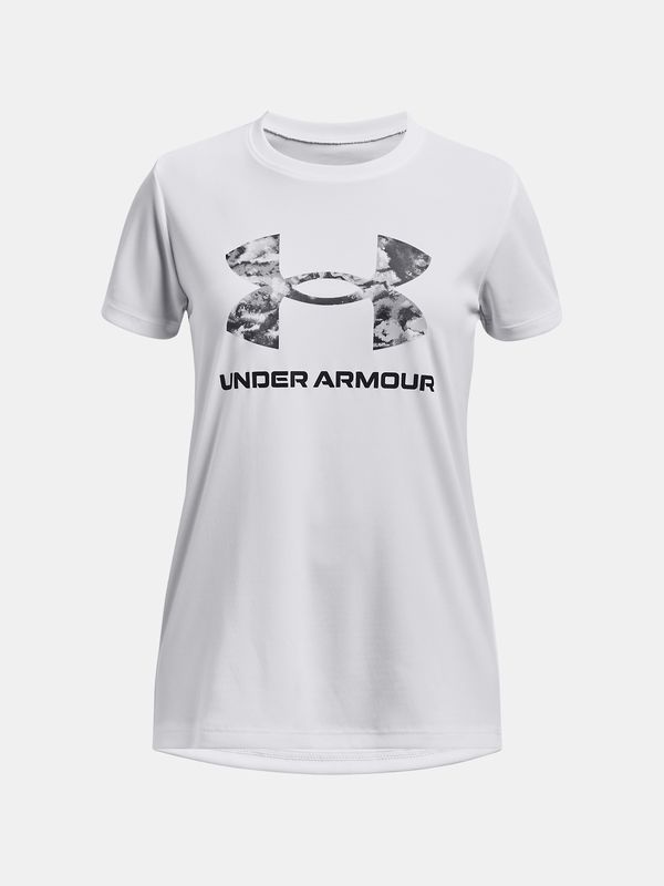 Under Armour Under Armour T-Shirt UA Tech Print BL SSC-WHT - Girls