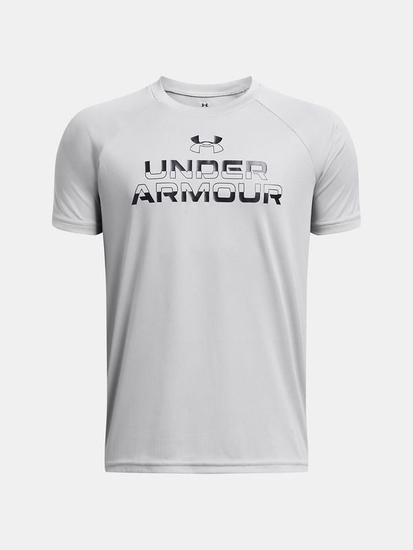 Under Armour Under Armour T-Shirt UA Tech Split Wordmark SS-GRY - Boys