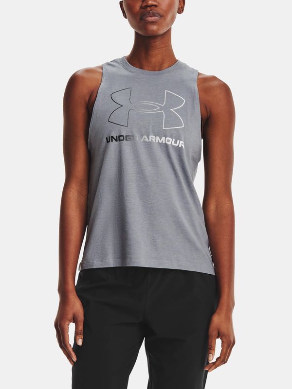 Under Armour Under Armour Tank Top Live Sportstyle Graphic Tank-GRY - Women