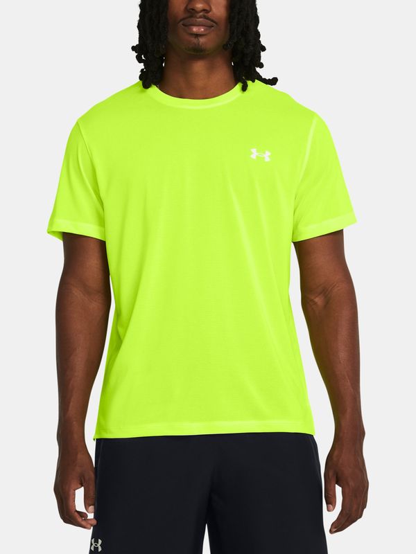 Under Armour Under Armour UA LAUNCH SHORTSLEEVE Neon Green Sports T-Shirt