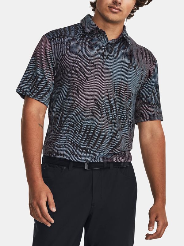 Under Armour Under Armour UA Playoff 3.0 Printed Polo Black Patterned Polo Shirt