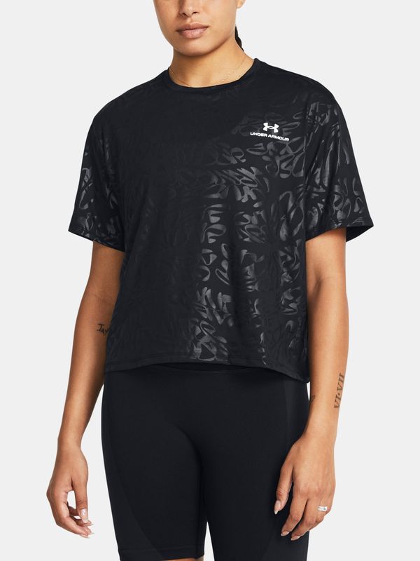 Under Armour Under Armour Vanish Energy Emboss Crop T-Shirt SS-BLK - Women