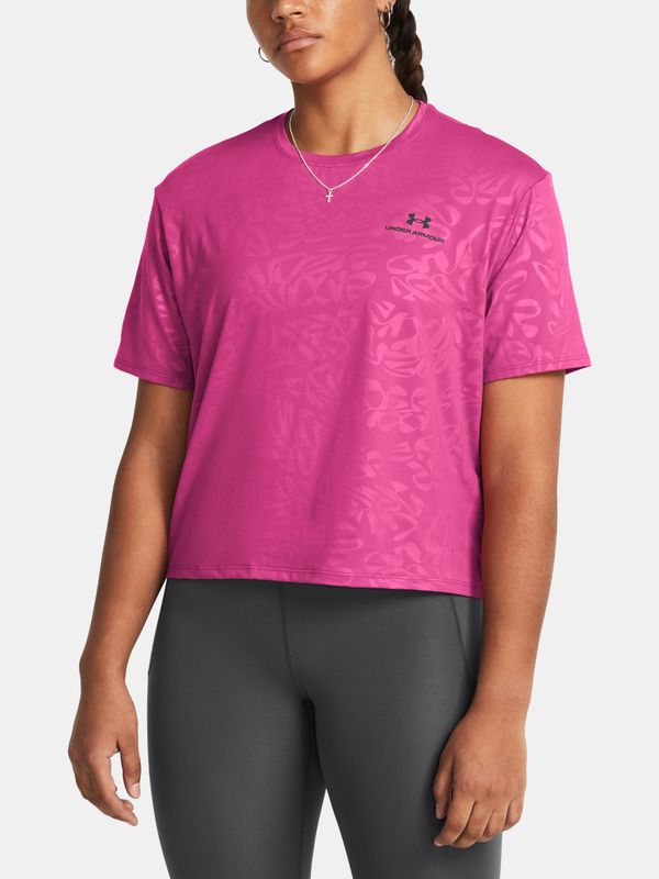 Under Armour Under Armour Vanish Energy Emboss Crop T-Shirt SS-PNK - Women