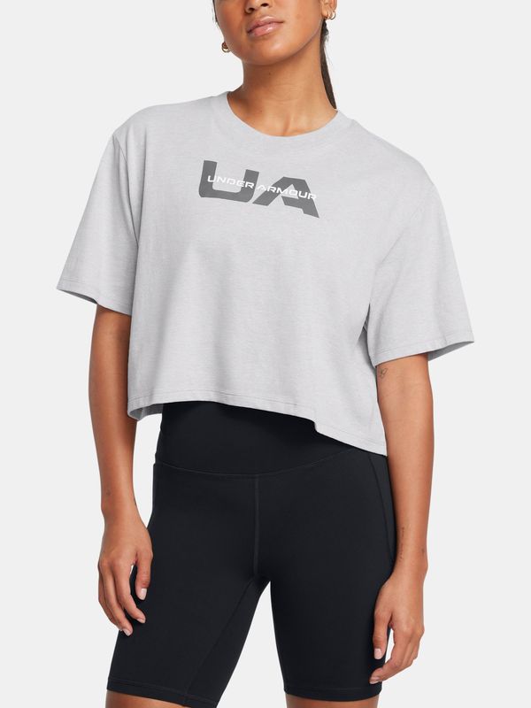 Under Armour Under Armour Women's T-shirt UA W BOXY CROP BRANDED SS - Ladies