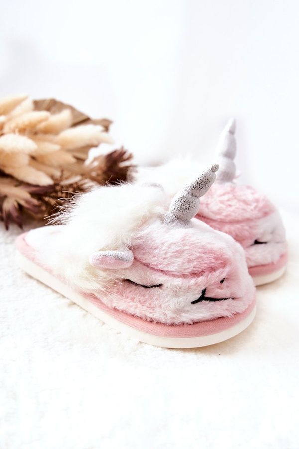 Kesi Unicorn Warm-up Slippers White and Pink Ronee
