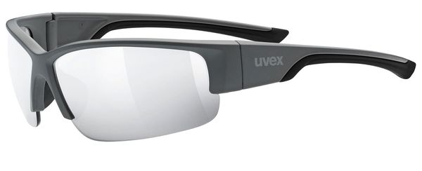 Uvex Uvex Sportstyle 215 Grey Mat/Litemirror Silver sports glasses (Cat. 3)