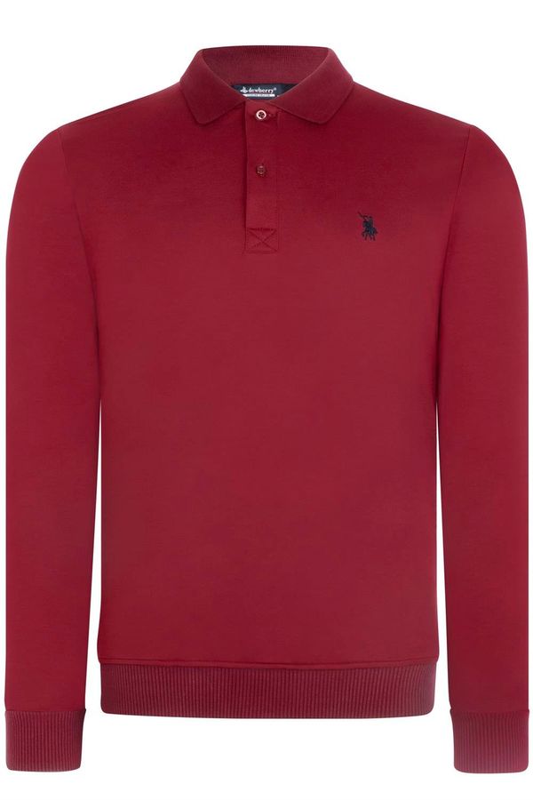 dewberry V4007 DEWBERRY MEN'S SWEATSHIRT-BURGUNDY