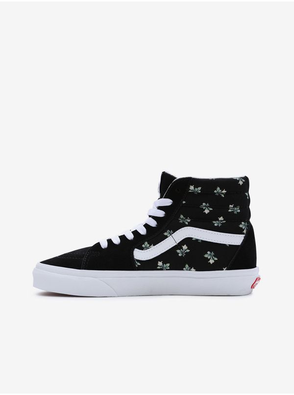 Vans Vans Black women's floral ankle sneakers with suede details V - Women's