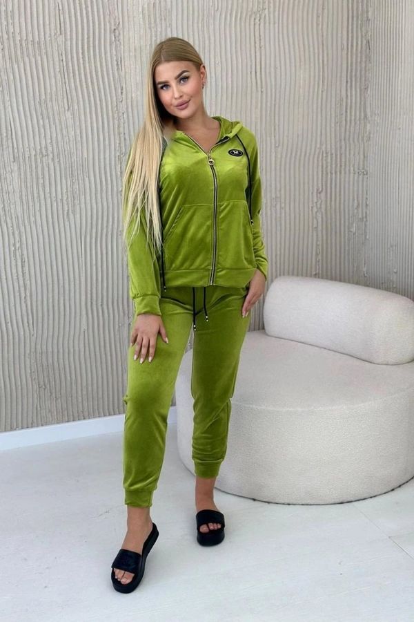 Kesi Velour set sweatshirt + kiwi trousers