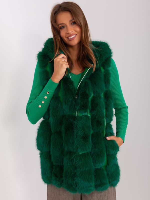 Wool Fashion Italia Vest-AT-KZ-2379.96P-dark green