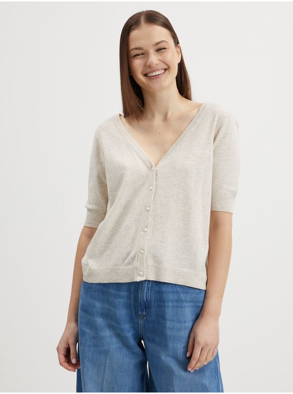 Vila VILA Comfy Beige Cardigan - Ladies