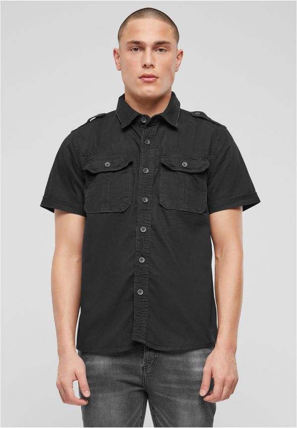 Brandit Vintage shirt with short sleeves, black