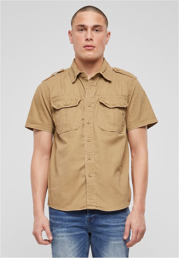 Brandit Vintage Short Sleeve Camel Shirt