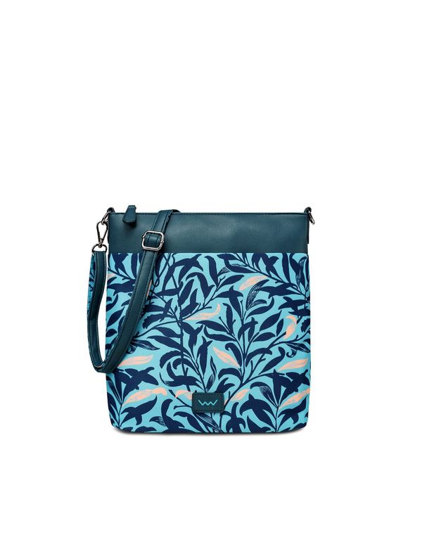 VUCH VUCH Smokie Leaves Turquoise Handbag