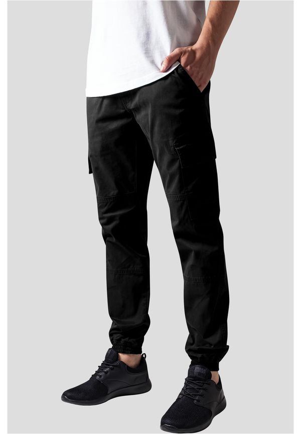 Urban Classics Washed Cargo Twill Jogging Pants Black