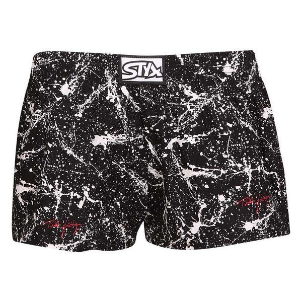 STYX White-and-black boys' patterned boxer shorts Styx art Jáchym
