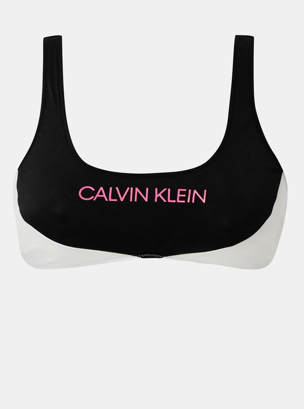 Calvin Klein White and Black Swimwear Upper Calvin Klein Underwear - Women