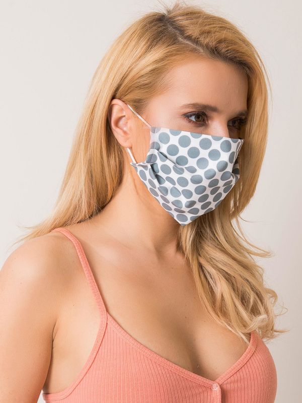Fashionhunters White and graphite protective mask