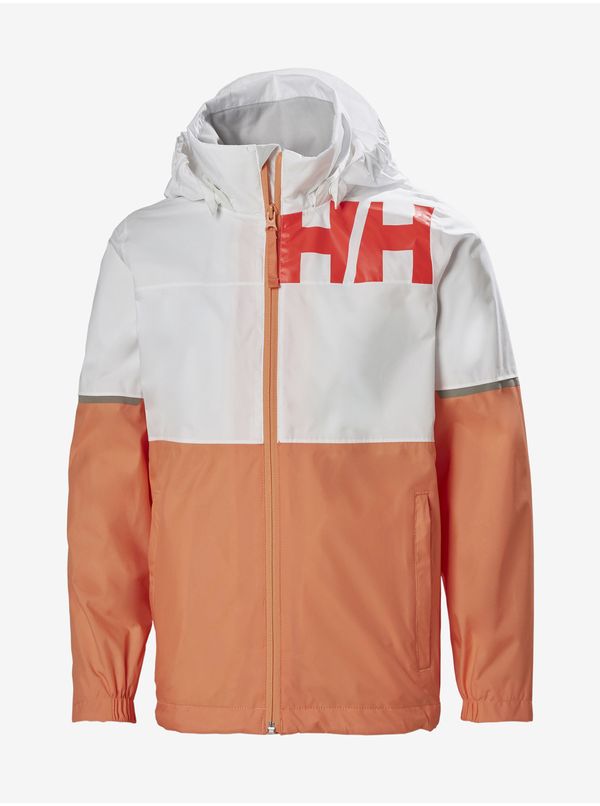 Helly Hansen White-apricot girls' light jacket HELLY HANSEN - Girls