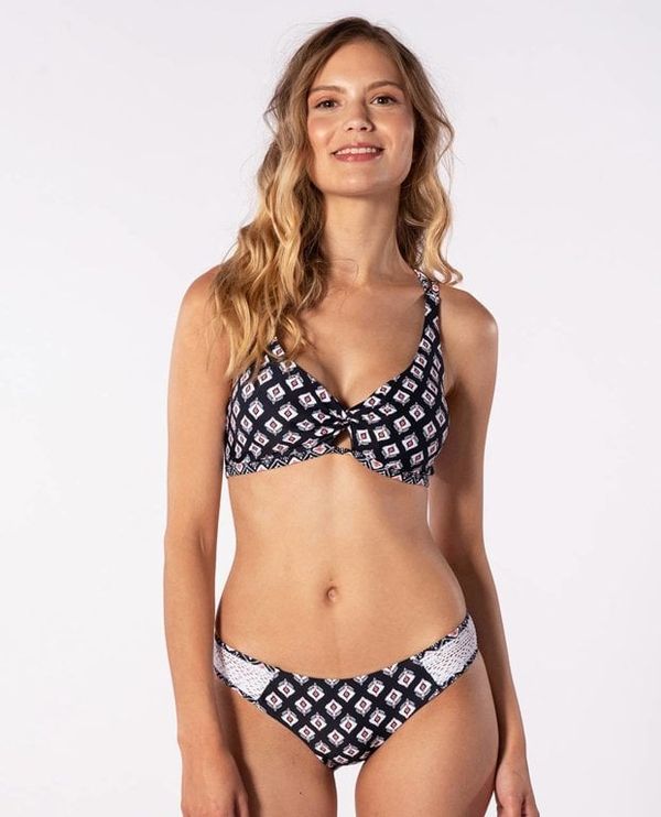 Rip Curl White-black Women's Patterned Top Swimsuit Rip Curl