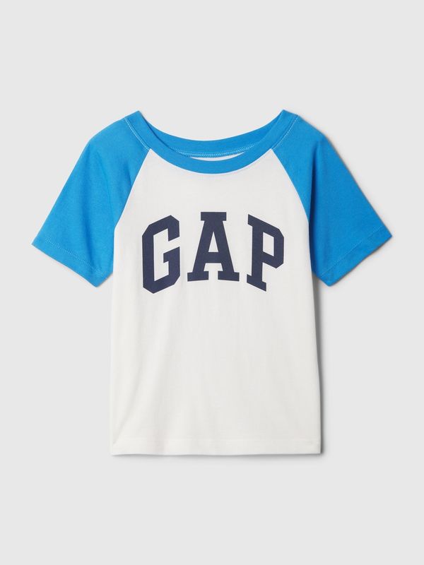 GAP White-blue boys' T-shirt with GAP logo