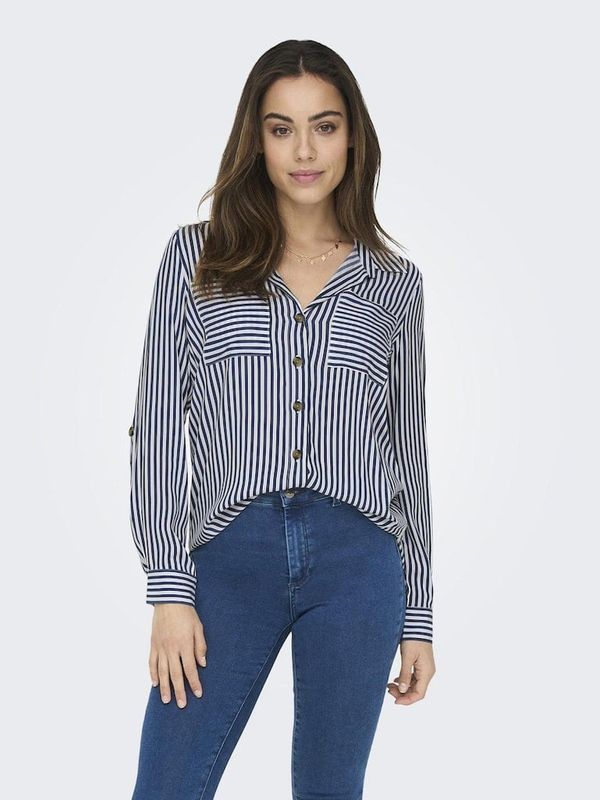 Only White-blue women's striped shirt ONLY Yasmin