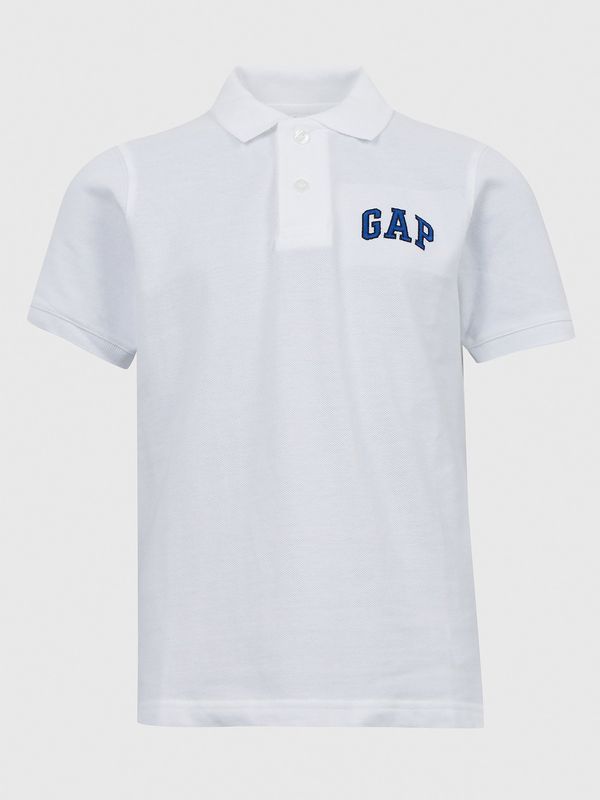 GAP White Boys' Polo Shirt Logo GAP