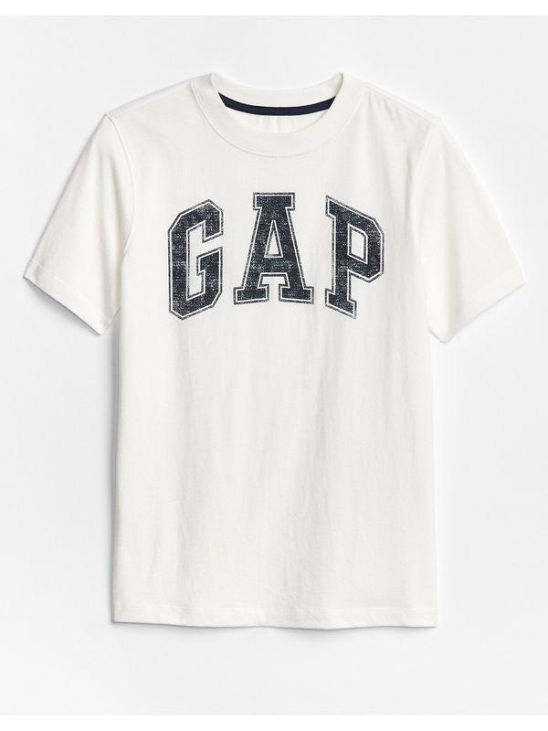 GAP White Boys' T-Shirt GAP Logo