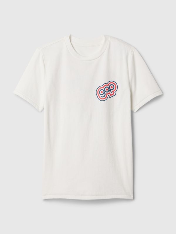 GAP White boys' T-shirt with GAP logo