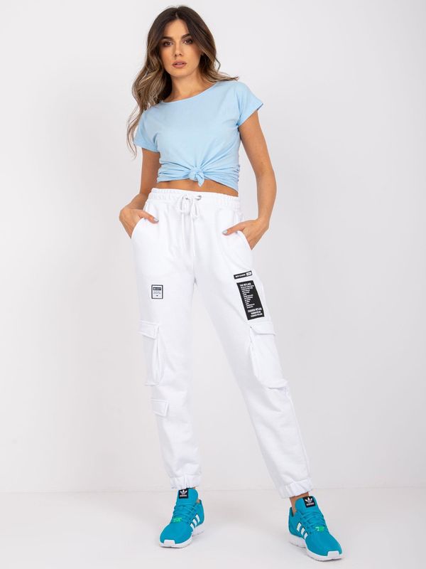 Fashionhunters White cargo pants Gina