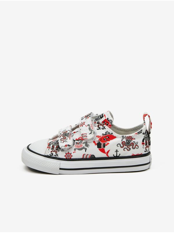 Converse White children's patterned sneakers Converse Pirates - Boys