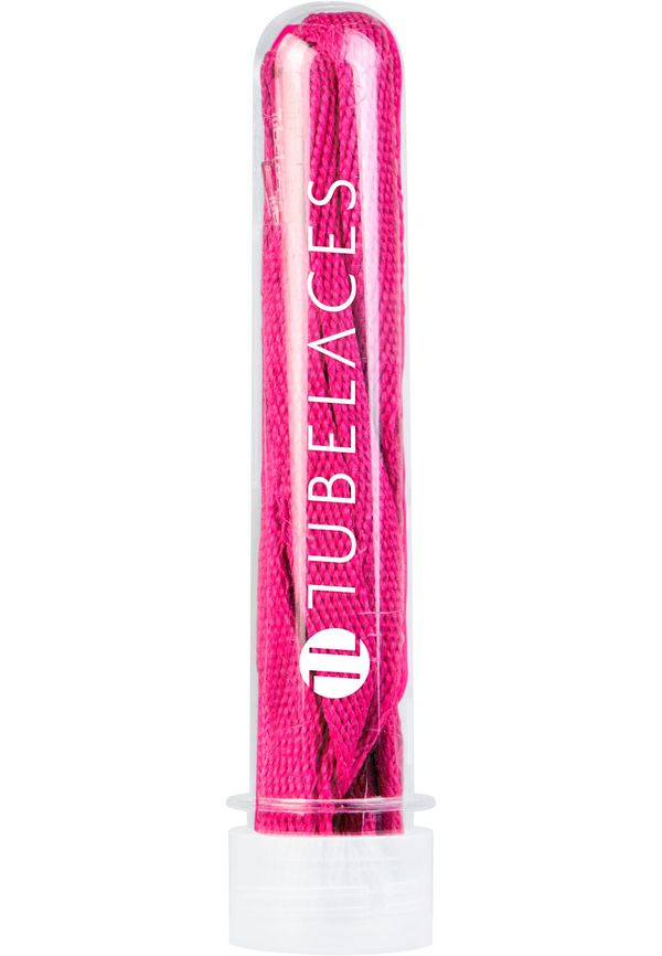 TUBELACES White Flat Magenta