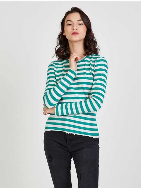 Only White-green patterned T-shirt ONLY Emma - Women