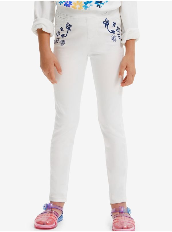DESIGUAL White jeans Desigual Verd for girls - Girls