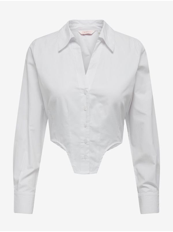 Only White Ladies Shirt with Corset ONLY Agla - Women