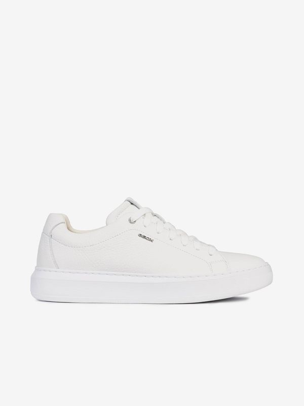 GEOX White Men's Leather Sneakers Geox Deiven