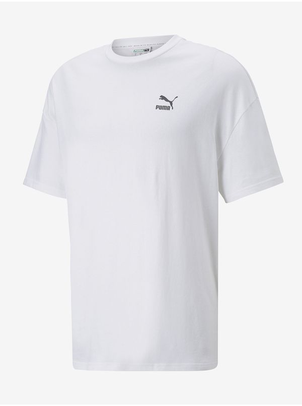 Puma White Mens Oversize T-Shirt Puma Classics - Men