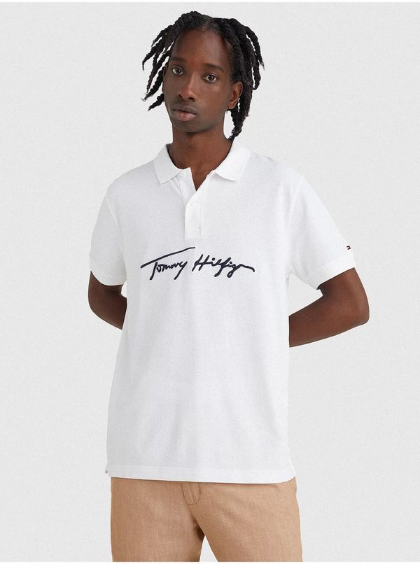 Tommy Hilfiger White Men's Polo Shirt Tommy Hilfiger - Men's