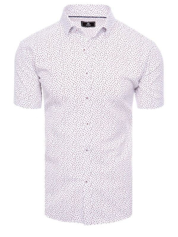 DStreet White Men's Short Sleeve Shirt Dstreet