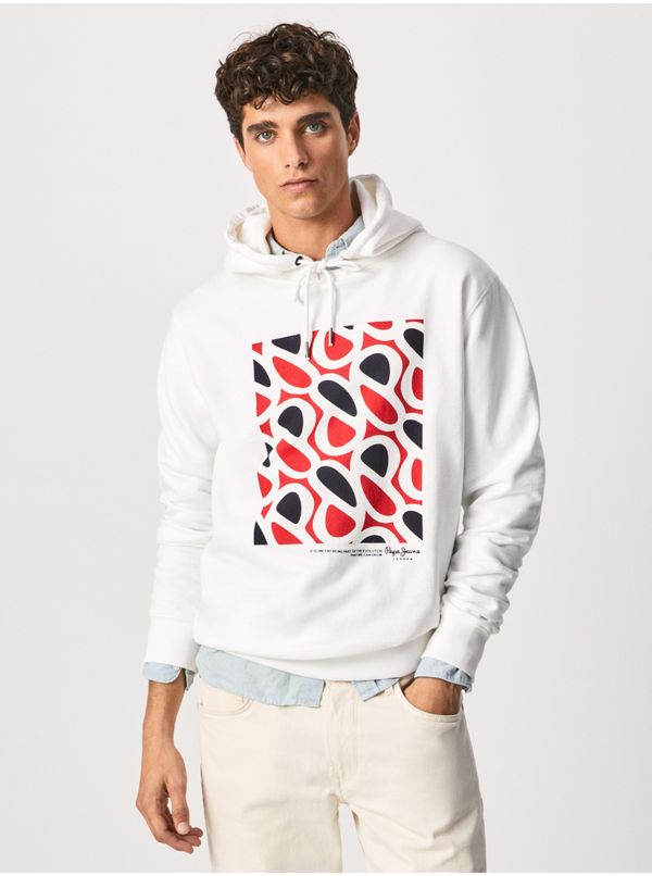 Pepe Jeans White Mens Sweatshirt Pepe Jeans Dardanus - Men