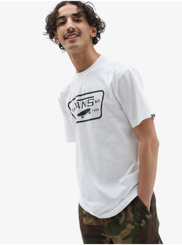 Vans White men's T-shirt with print VANS Full Patch - Men