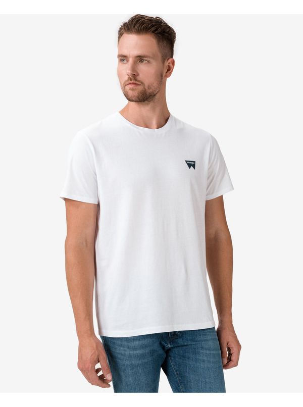 Wrangler White Men's T-Shirt Wrangler Sign Off - Men