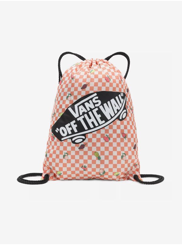 Vans White-orange checkered bag VANS WM BENCHED BAG - Women