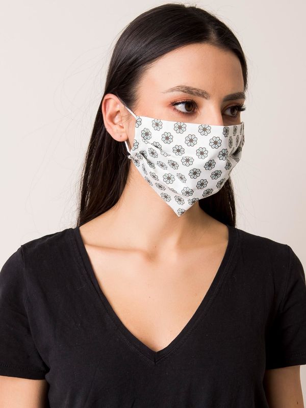 Fashionhunters White patterned protective mask
